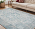 2' X 3' Gray Blue And Ivory Medallion Area Rug